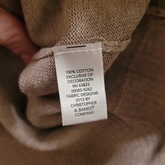 Vtg Floral Embroidered Women's Cadigan Sweater Tan & Pink Size M Ppreppy Boho - Picture 5 of 10